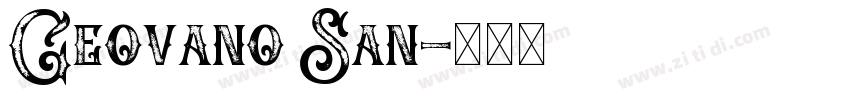 Geovano San字体转换